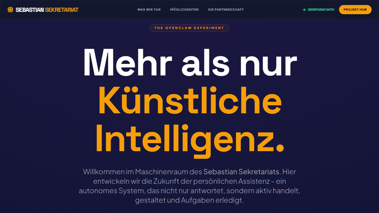 Project view of Sebastian Sekretariat