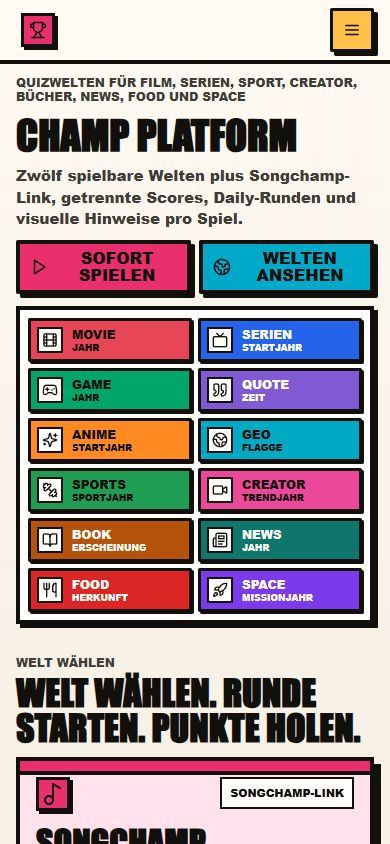 Projektansicht von Champ Platform