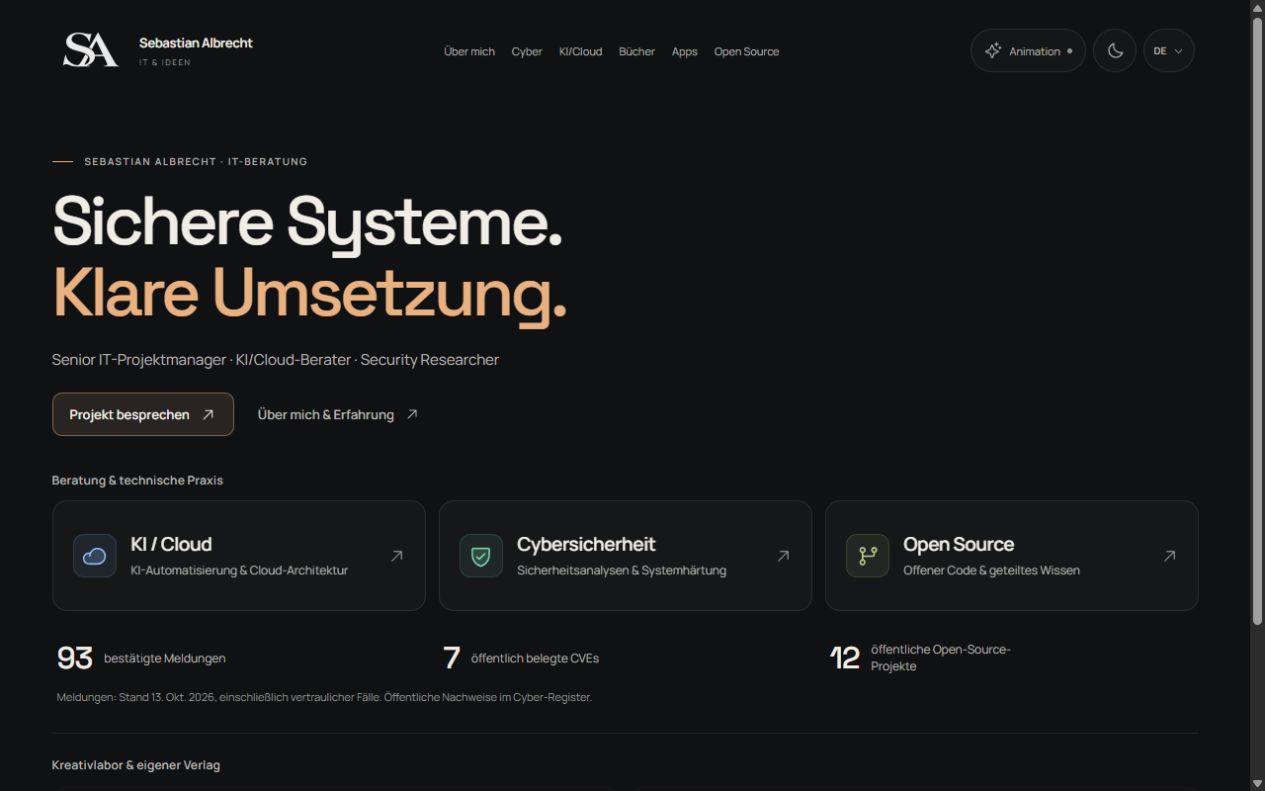 Projektansicht von Sebastian Albrecht