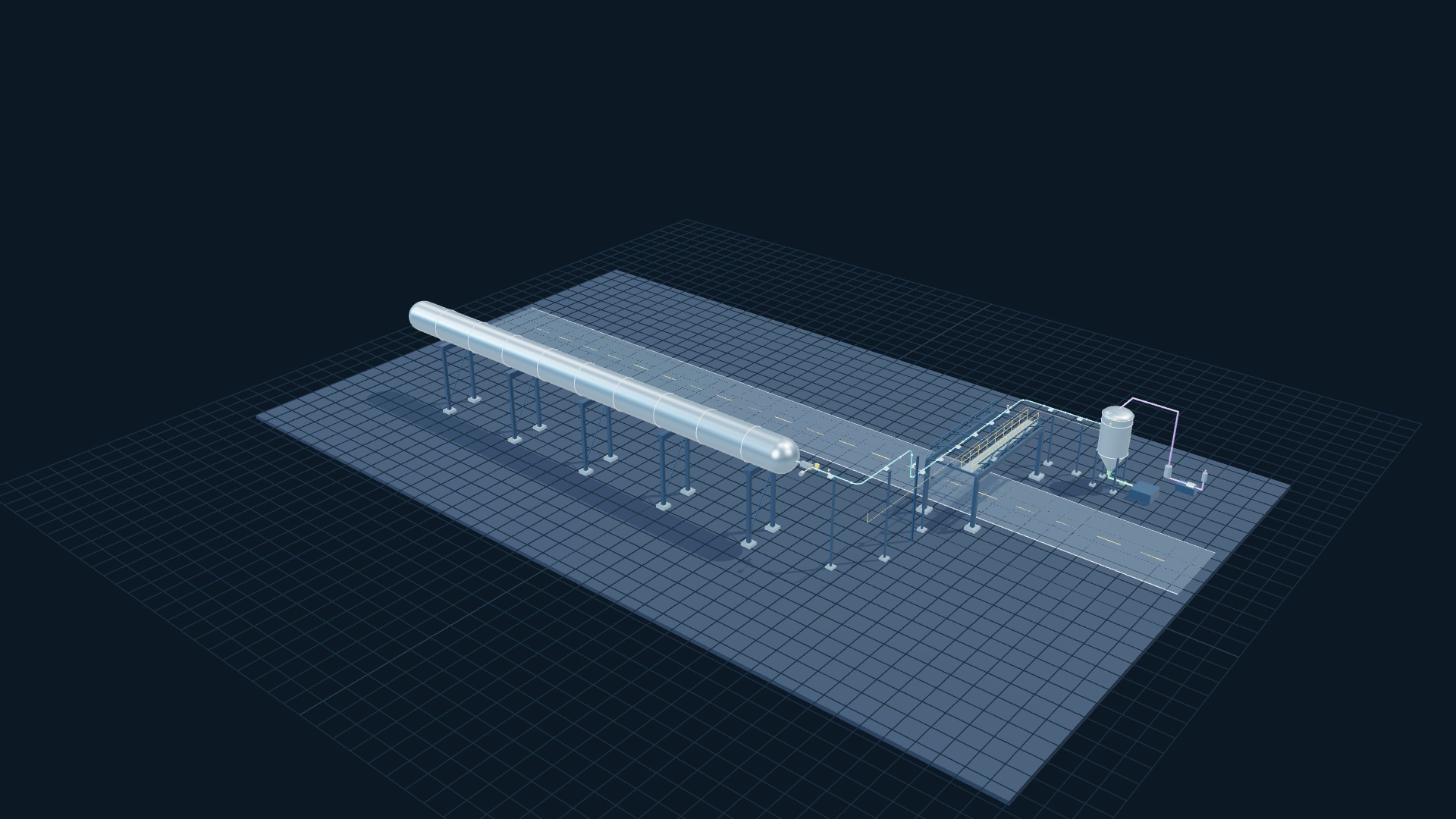 Project view of PX-50 Piping-Visualisierung